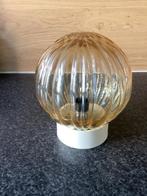 Mooie vintage glazen plafonnière/plafondlamp, Ophalen of Verzenden, Gebruikt
