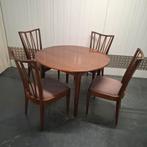 Vintage PATIJN eetkamerstoelen met tafel uitschuifbaar, Huis en Inrichting, Ophalen, Gebruikt