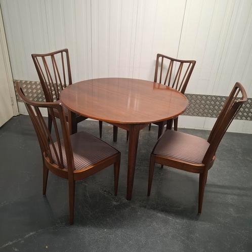 Vintage PATIJN eetkamerstoelen met tafel uitschuifbaar, Huis en Inrichting, Complete eetkamers, Gebruikt, Ophalen