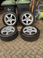 Licht metalen velgen met winterbanden. PHEV., Ophalen, 18 inch, Gebruikt, Banden en Velgen