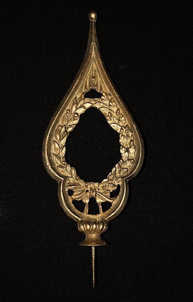 Vlag stok Punt Messing Lauwertak en Eikentak Vintage Sovjet, Antiek en Kunst, Curiosa en Brocante, Ophalen of Verzenden