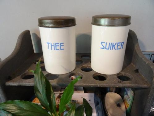 mooie thee en suiker voorraadpotten / voorraadbussen, Antiek en Kunst, Antiek | Keukenbenodigdheden, Ophalen