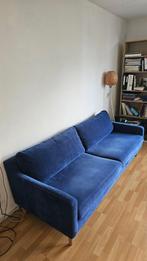 Sofacompany Astha 3-zitsbank met hocker blauw, Ophalen, Hout, Gebruikt, Driepersoons