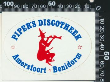 Sticker: Pipers Discotheek - Amersfoort - Benidorm beschikbaar voor biedingen