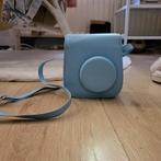 instax camera blauw met hoes, Ophalen of Verzenden, Zo goed als nieuw, Overige merken