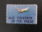 Sluitzegel Alle Volkeren op ten Vrede, Verzenden