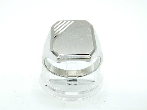 Zilveren zegelring, heren, 18,5 mm, Sieraden, Tassen en Uiterlijk, Ringen, Nieuw, Heer, 18 tot 19, Zilver, Zilver, Verzenden