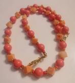 Nieuwe ketting zalmroze handwerk bamboekoraal, Ophalen of Verzenden, Nieuw, Overige materialen