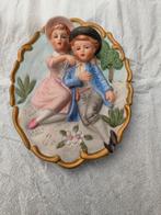 Porseleinen Wandbordje Romantisch Tafereel, Antiek en Kunst, Ophalen of Verzenden