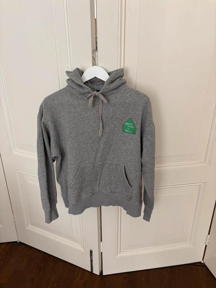 Coco capitan x zara sweater, hoodie licht grijs, maat S/M, Kleding | Dames, Truien en Vesten, Zo goed als nieuw, Maat 36 (S), Grijs