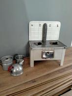 Blikken gasfornuisje met pannen, Ophalen of Verzenden, Gebruikt