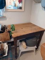 Oud Grenen Keuken Tafeltje, Antiek en Kunst, Antiek | Meubels | Tafels, Ophalen