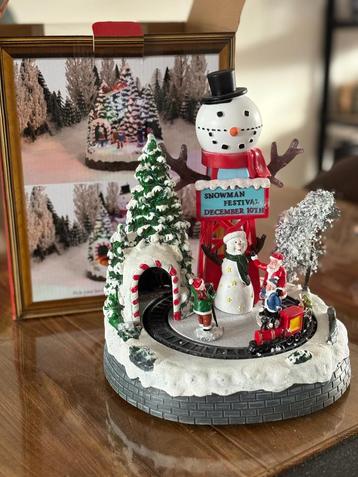 Luville 'Santa and Snowman' - met verlichting en beweging beschikbaar voor biedingen