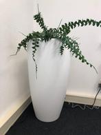 Prachtige grote en hoge witte plantenpot, kunststof van Elho, Tuin en Terras, Bloempotten, Ophalen, Kunststof, Gebruikt, 40 cm of meer