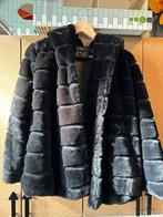 Faux fur coat, Verzenden, Zwart, Maat 42/44 (L), Zo goed als nieuw