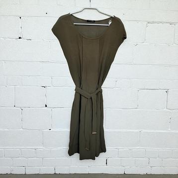 Massimo Dutti Jurk Maat S Khaki Mini Basic Mouwloos beschikbaar voor biedingen