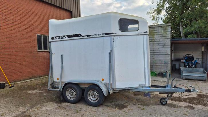 1,5 paards trailer - Waco (lichtgewicht), Dieren en Toebehoren, Paarden en Pony's | Trailers en Aanhangwagens, Gebruikt, Hout