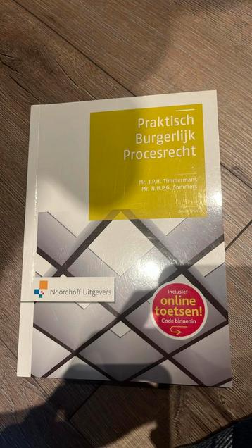Praktisch burgerlijk procesrecht - rechtenstudie beschikbaar voor biedingen