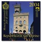 BU set San Marino 2004 Blister - 1 cent tm 2 euro + 5 euro, Setje, Zilver, San Marino, Overige waardes