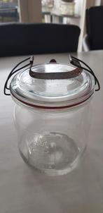 Brocante Weck pot,, Huis en Inrichting, Ophalen of Verzenden, Gebruikt, Overige materialen, Pot, Bus of Blik