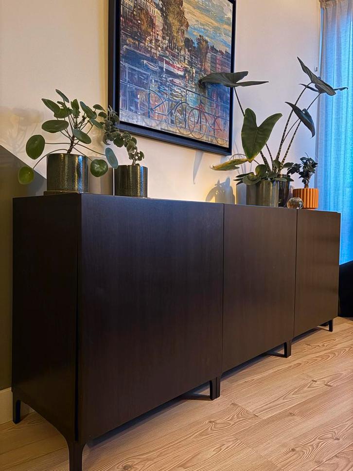 IKEA Besta Dressoirkast zwart - Zo goed als nieuw!, Huis en Inrichting, Kasten | Dressoirs, Zo goed als nieuw, 150 tot 200 cm