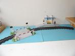 playmobil  station en spoorweg overgang, Ophalen of Verzenden, Zo goed als nieuw, Complete set