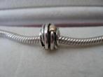 Pandora bedel met gouden blokjes, 1 bedel, Ophalen of Verzenden, Zilver, Pandora