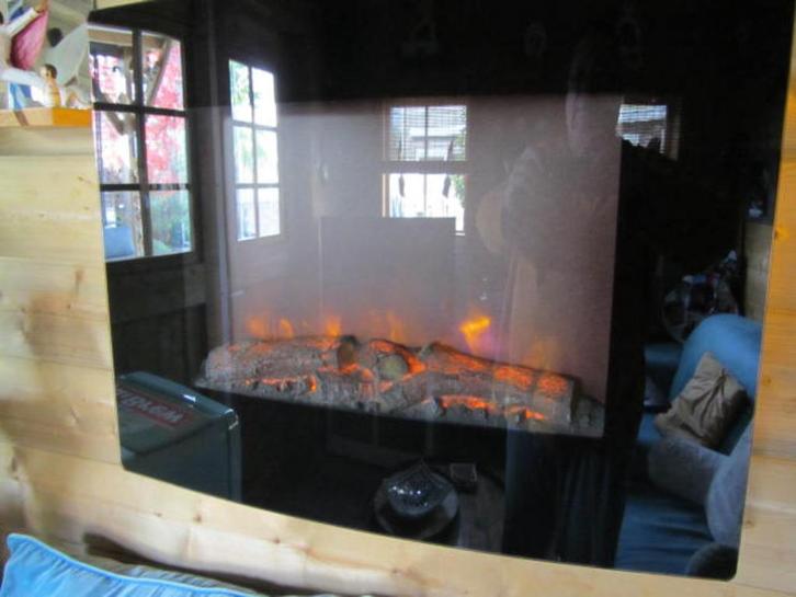 Livn flame electrische hanghaard LED Belfort zwart, Huis en Inrichting, Haarden, Nieuw, Elektrische haard, Ophalen of Verzenden
