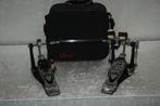 Pearl Eliminator dubbel baspedaal met tas  <25252492>, Muziek en Instrumenten, Gebruikt, Drums of Percussie, Ophalen of Verzenden