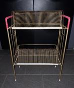 Prachtige vintage PLATENREK, Ophalen of Verzenden, Zo goed als nieuw, Hout, Cd's