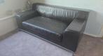 Ikea Kramfors 2-zits bank - donkbruin leer, Ophalen, Gebruikt, 150 tot 200 cm, Tweepersoons