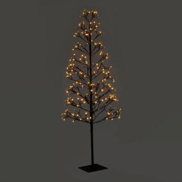 Aanbieding! Kerstboom Zwart LED WARM WIT beschikbaar voor biedingen