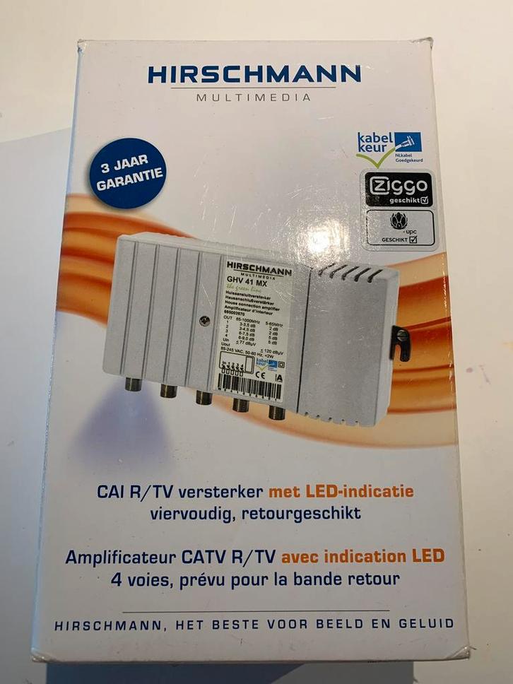 Hirschmann GHV41MX kabel versterker multitap 4 uit zgan, Audio, Tv en Foto, Televisie-accessoires, Zo goed als nieuw, Ophalen of Verzenden