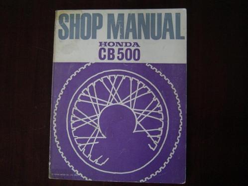 HONDA CB500 1972 shop manual CB 500 FOUR, Motoren, Handleidingen en Instructieboekjes, Honda, Ophalen of Verzenden