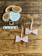 Baby girl z8 2x strik speenkoord licht roze wit, Ophalen of Verzenden, Nieuw, Z8