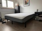 Emma Bedframe + Matras, Ophalen, Zwart, Tweepersoons, Zo goed als nieuw