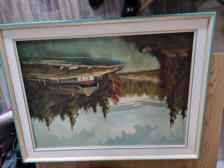Een waar juweeltje voor liefhebbers van landschappen., Antiek en Kunst, Antiek | Overige Antiek, Ophalen of Verzenden