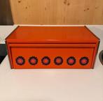 Retro Brabantia broodtrommel oranje Patrice jaren ‘70, 50 tot 100 cm, Ophalen of Verzenden, Zo goed als nieuw, Metaal