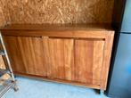 Massief teak houten dressoir met bijbehorend tv meubel, Ophalen, Zo goed als nieuw, 25 tot 50 cm, Teakhout