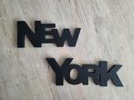 Maat: 2 x 
New York wanddecoratie (hout), Huis en Inrichting, Woonaccessoires | Tekstborden en Spreuken, Ophalen of Verzenden