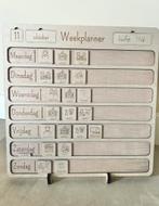 Weekplanner | houtenplanner | Kinderplanner, Ophalen of Verzenden, Nieuw, Overige typen