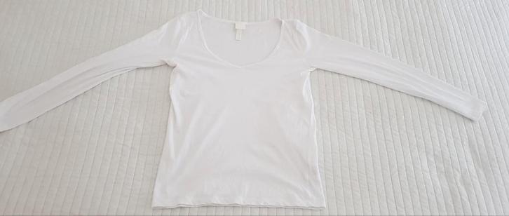 H&m basic trui truien maat s 36 wit tshirt dames kleding, Kleding | Dames, Truien en Vesten, Zo goed als nieuw, Maat 36 (S), Wit