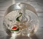 Glazen vintage pennenhouder met decoratie, Antiek en Kunst, Ophalen of Verzenden