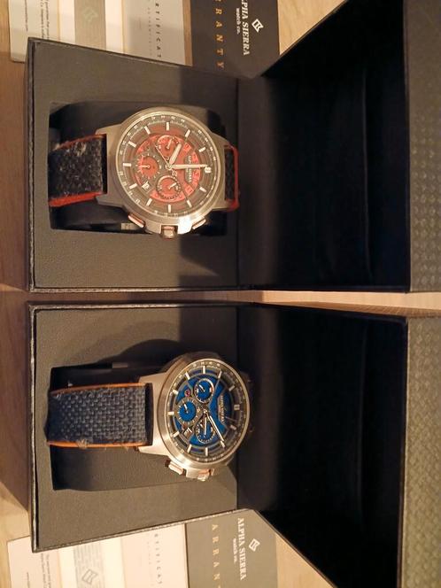 2x alpha Sierra horloges, Sieraden, Tassen en Uiterlijk, Horloges | Heren, Gebruikt, Overige merken, Staal, Ophalen of Verzenden