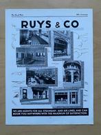 Scheepvaart , Rotterdamsche Lloyd , Ruus & co , advertentie, Ophalen of Verzenden, Zo goed als nieuw, Motorboot, Kaart, Foto of Prent