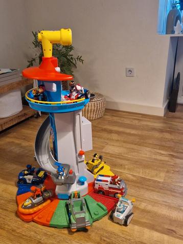 Paw Patrol Uitkijktoren + Paw Patroller - Compleet beschikbaar voor biedingen