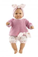 Paola Reina pop Manus Alberta roze trui en broek 36 cm, Nieuw, Ophalen of Verzenden, Babypop, Gebr Simon