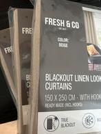Verduisterende gordijnen 150x200 cm, Huis en Inrichting, Ophalen, 100 tot 150 cm, 200 cm of meer, Beige