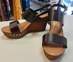 Dune London clog / sleehak sadalen zwart leer mt 40 nr 45308, ., Zwart, Zo goed als nieuw, Dune