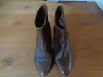 FRED DE LA BRETONNIERE leren enkellaarsjes:mt 38, Fred de la Bretoniere, Bruin, Lage of Enkellaarzen, Ophalen of Verzenden